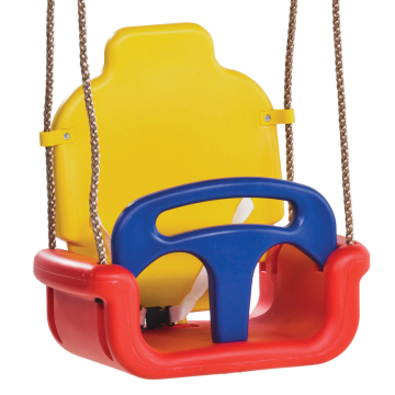 TrippleCruiser XXL Babyschaukel 3 in 1 Kinderschaukel Schaukel Baby-Rot-Gelb-Blau  620925